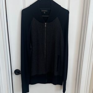 Men’s Banana Republic Black and Gray Zip-Up Cardigan
